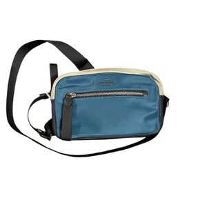 Kate Spade New York The Little Bett Nylon Blue Multicolored Camera Crossbody